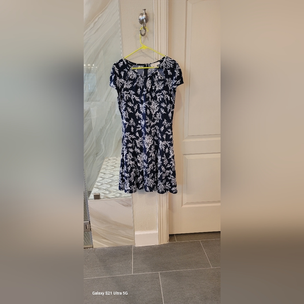Michael Kors navy and white dress, L